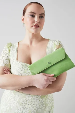 LK Bennett Cu Dora Envelope Clutch Pistachio