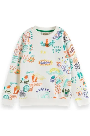 Scotch&Soda Cotton In Conversion All-over Printed Crewneck Sweatshirt Pa