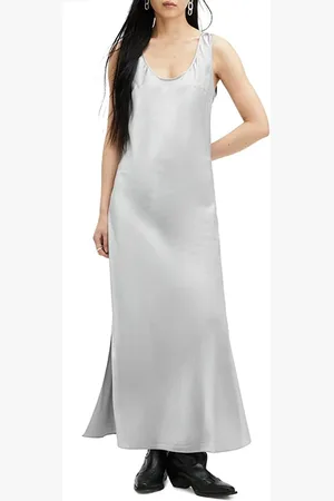 AllSaints Lisa Dress Dark Silver