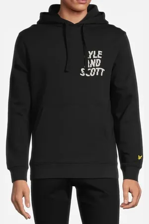 Lyle & Scott Ripple Logo Hoodie Jet Black