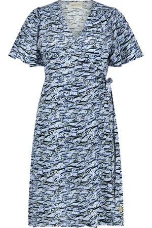 Fabienne Chapot Archana Butterfly Short Dress Cream White/ocean Bl