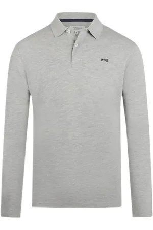 McGregor Long Sleeve Polo Medium Grey Melange