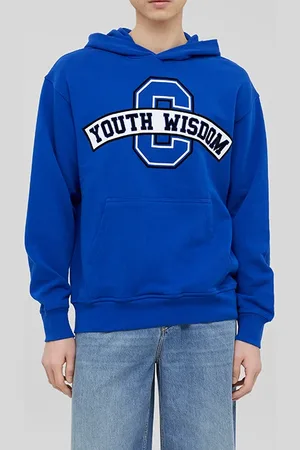 Closed Men M. Philouze Unisex Hoodie Royal Blue