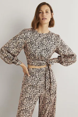 Boden Long Sleeve Crop Top Snd