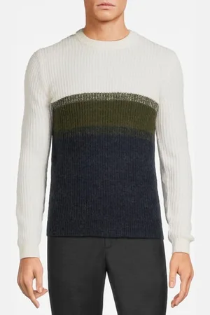 Reiss Ls Sweater Cream/khaki