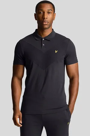 Lyle & Scott Chevron Polo Shirt Black Ice