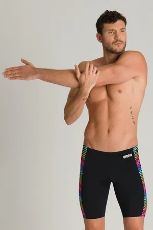 Arena M Multicolor Stripes Jammer Black-multi