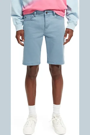 Scotch&Soda Ralston - Garment-dyed Twill 5-pocket Shorts Cosmos Blue