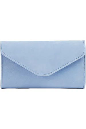 LK Bennett Dominica Clutch Bag Pale Blue