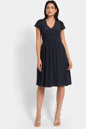 Séraphine Maternity Mini Dress Blue