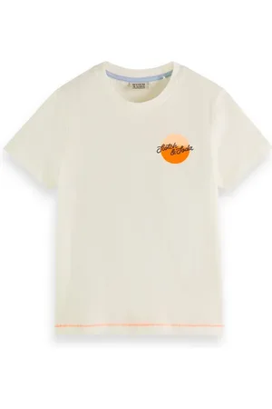 Scotch&Soda Relaxed-fit Artwork T-shirt Off White