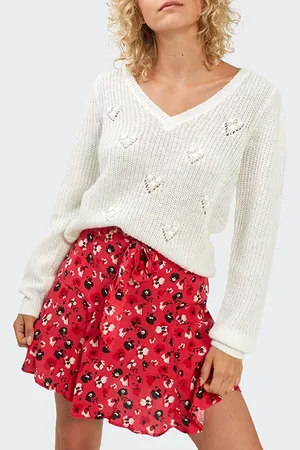 ICODE Flash Pink Rock Floral Print Short Skirt