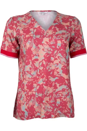 Sandwich Top With All-over Colourful Print Ruby Blush