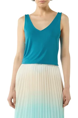 Comma, T-shirts Blue Green