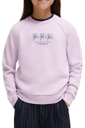 Scotch&Soda Regular-fit Subtle Artwork Sweatshirt Lavender