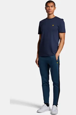 Lyle & Scott Side Tape Trackies Aegean Blue