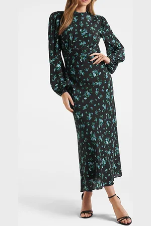 Forever New Angelina High Neck Midi Dress Ellacote Ditsy