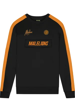 Malelions Sport Academy Crewneck Black/orange