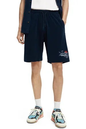 Scotch&Soda Towelling Short In Organic Cotton Navy