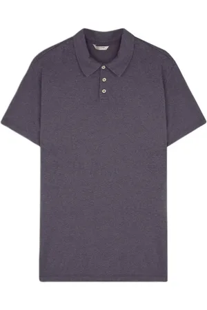 SCALPERS Linen Polo Navy