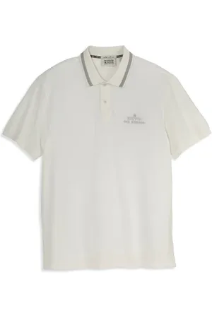 Scotch&Soda Pique Ss Polo White/pastel