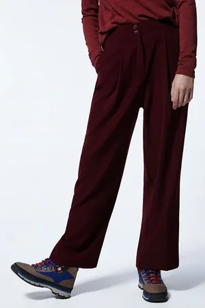 American Vintage Wide-leg Trousers High Waist Syrah