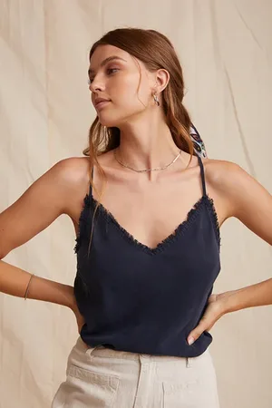 Bella Dahl Frayed Cami Endless Sea