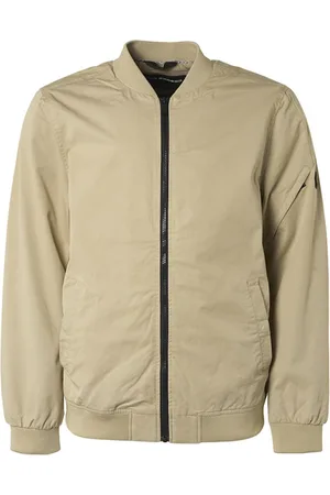 No Excess Jacket Short Fit Bomber Sand