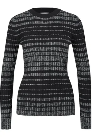 QS by s.Oliver Pullover Longsleeve Grey/black