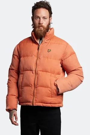 Lyle & Scott Funnelled Puffer Jacket W701 Victory Orange