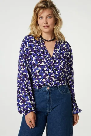 Fabienne Chapot Liv Blouse Black/poppy Purple