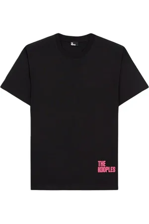 The Kooples T-shirt Mc Logo Degrade Black