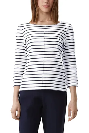 Comma, T-shirts Blue-marine