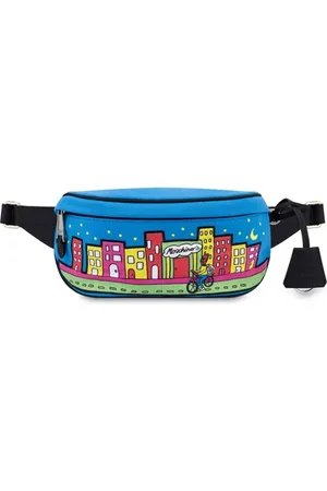 Moschino Comics Canvas Bum Bag Blue