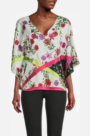 MUCHO GUSTO Blouse Tortoli Flowers Pink