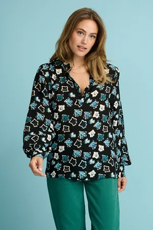 POM Amsterdam Top - Ocean Gems Deep Black