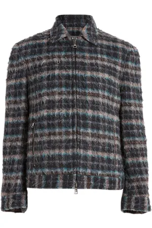 John Varvatos Slim Fit Zip Front Jacket With Zip Hip P Electric Sky Blue