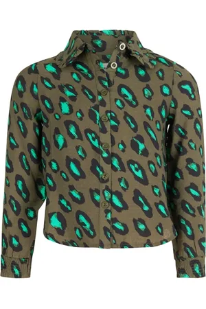 SHOEBY Gam - Tone Leo Blouse Darkgreen