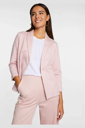 Rich & Royal Striped Jacquard Blazer Grs Rose Quartz