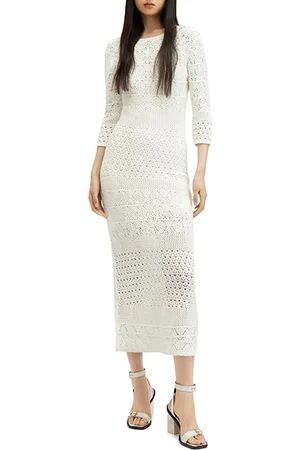 AllSaints Briar Dress Chalk White