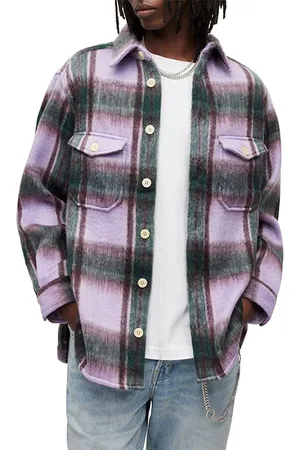 AllSaints Zeiser Ls Shirt Cold Lilac