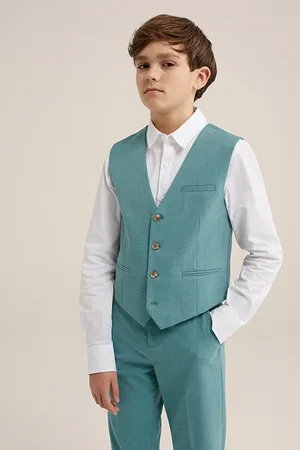 WE Fashion Waistcoat Turquoise