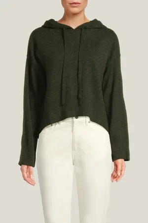 Bella Dahl Sweater Hoodie Heather Olive
