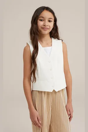 WE Fashion Waistcoat White