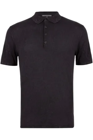 John Varvatos Chatham Regular Fit Ss P Olo Withpigment Black