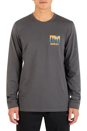 Hurley Everyday Explore Evergreen Long Sleeve Ion Grey