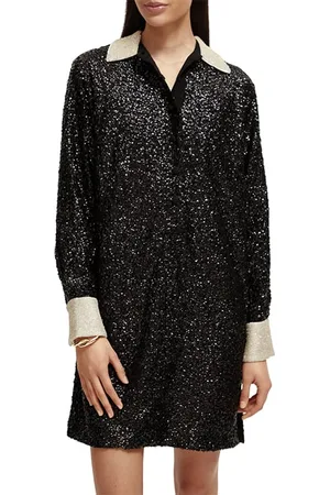Scotch&Soda Sequin Mini Dress Black
