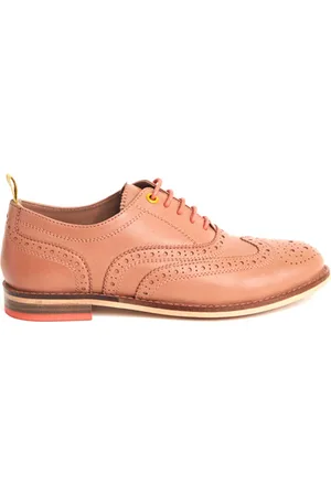 White Stuff Thistle Lace Up Brogue Pink