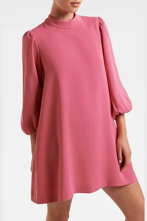 Forever New Jenna 3/4 Sleeve Shift Dress Raspberry Jelly