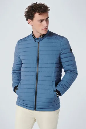 No Excess Jacket Short Fit Padded Blue